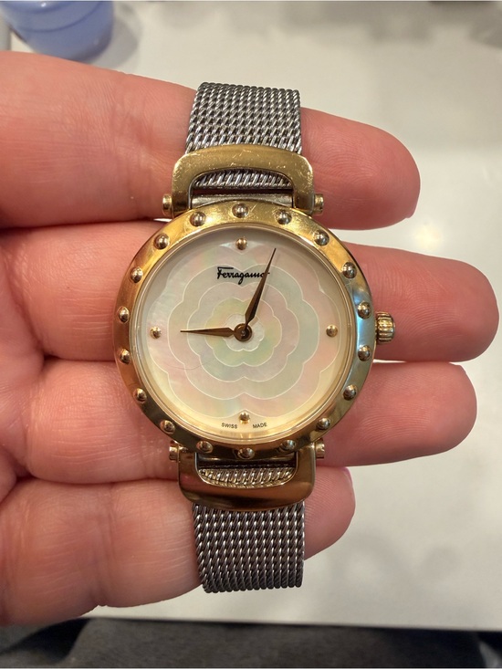 Salvatore Ferragamo Stainless Steel Two-Tone Backcase Watch - Silver & Gold main image 6